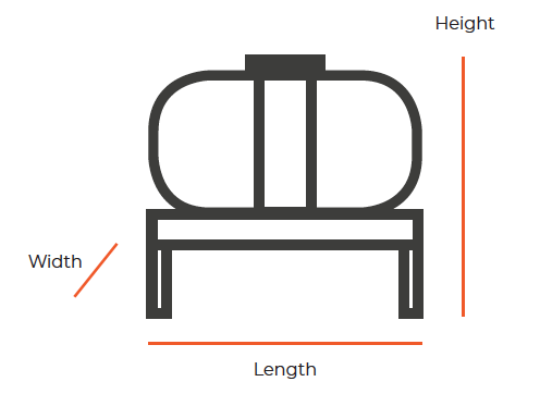 oil tank sizes and dimensions